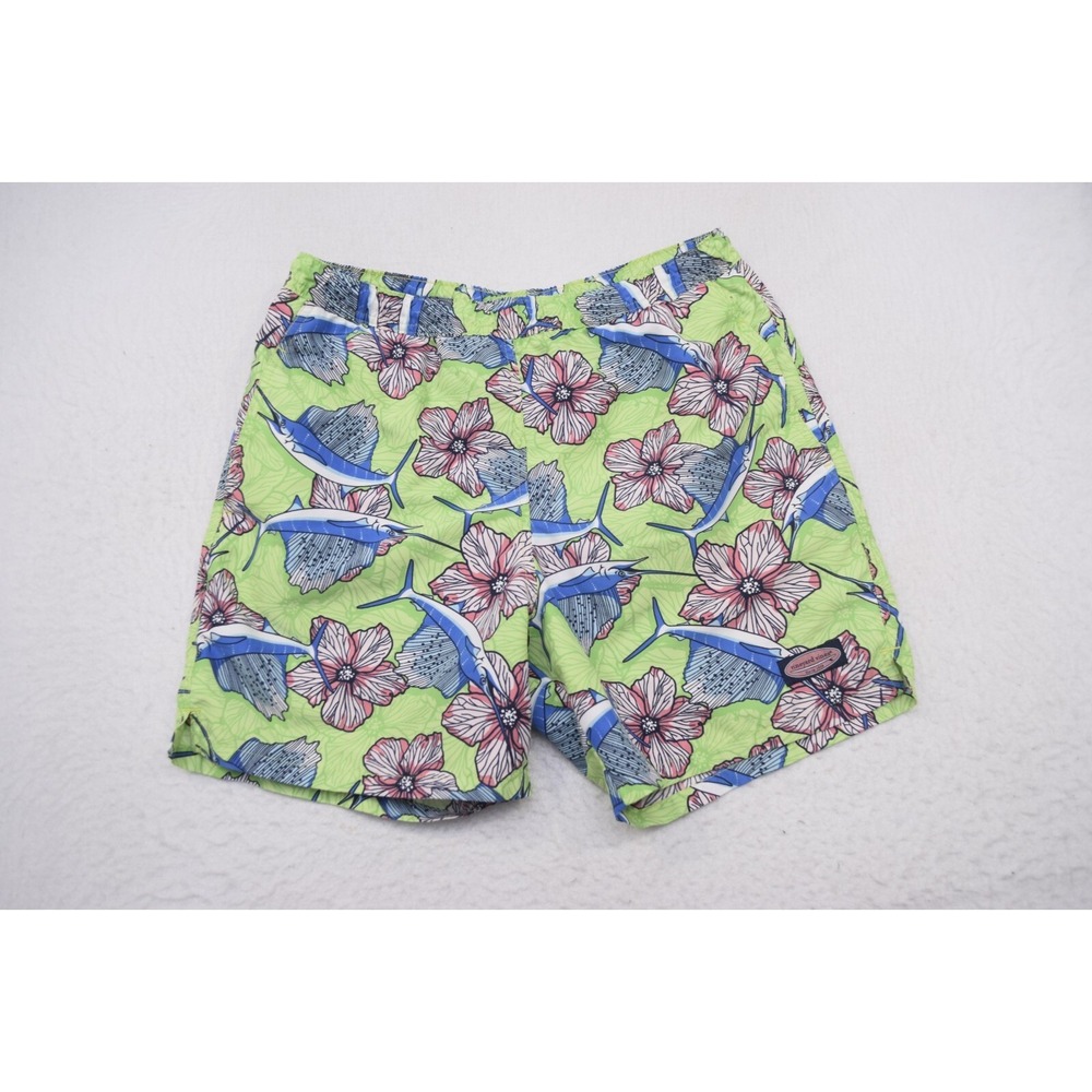 Vineyard Vines Floral Swim Trunks Netted W/ Pockets Mens Size Medium x‎ 7"